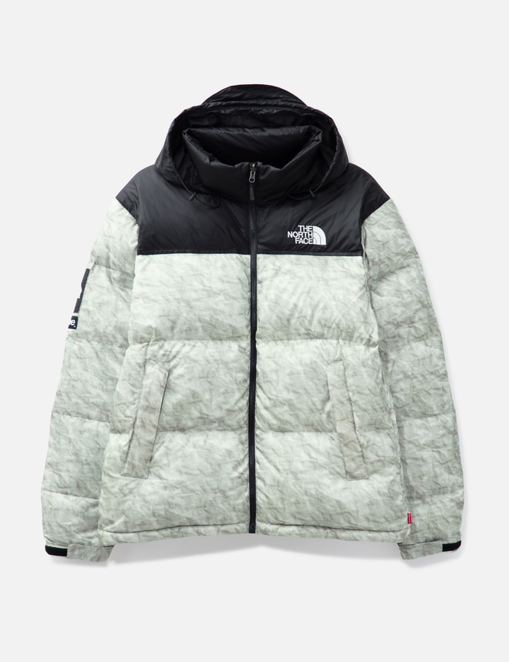 Supreme The North Face Paper Print Nuptse Jacket In Multi