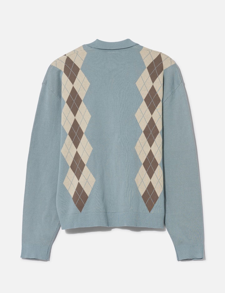 Students Golf Wright Knitted Long Sleeves Polo Sweater