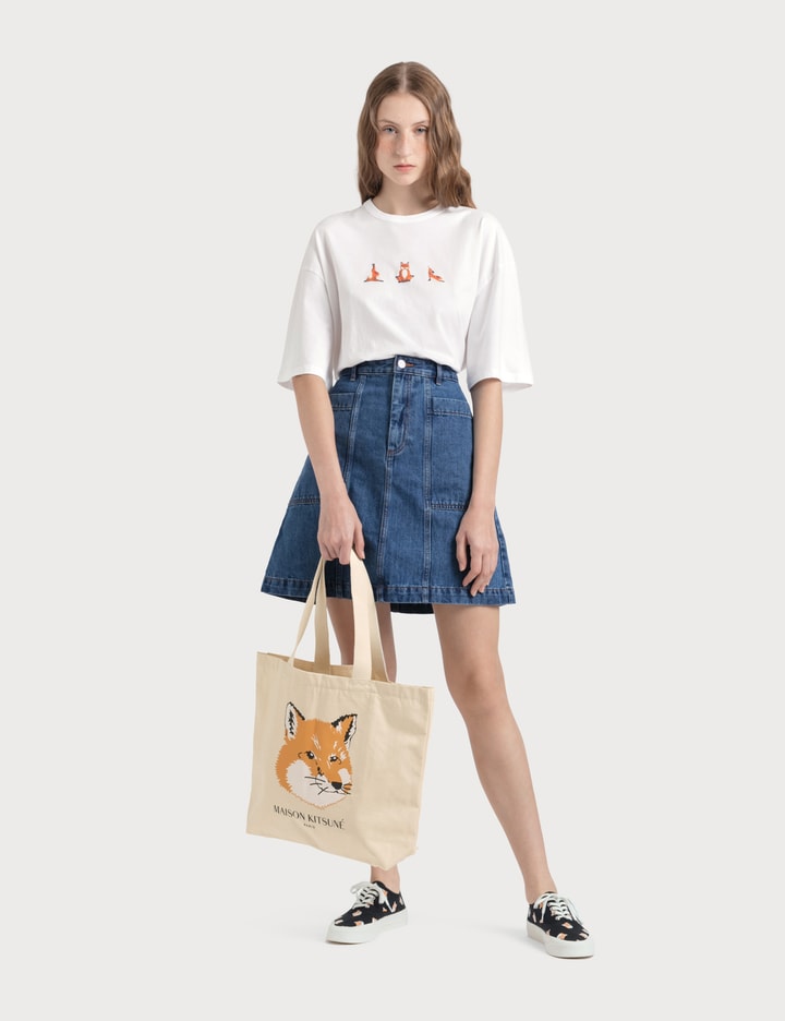 Yoga Fox Print T-shirt Placeholder Image