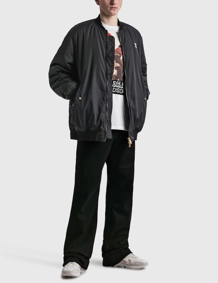 오버사이즈 뱃지 봄버 재킷 Placeholder Image