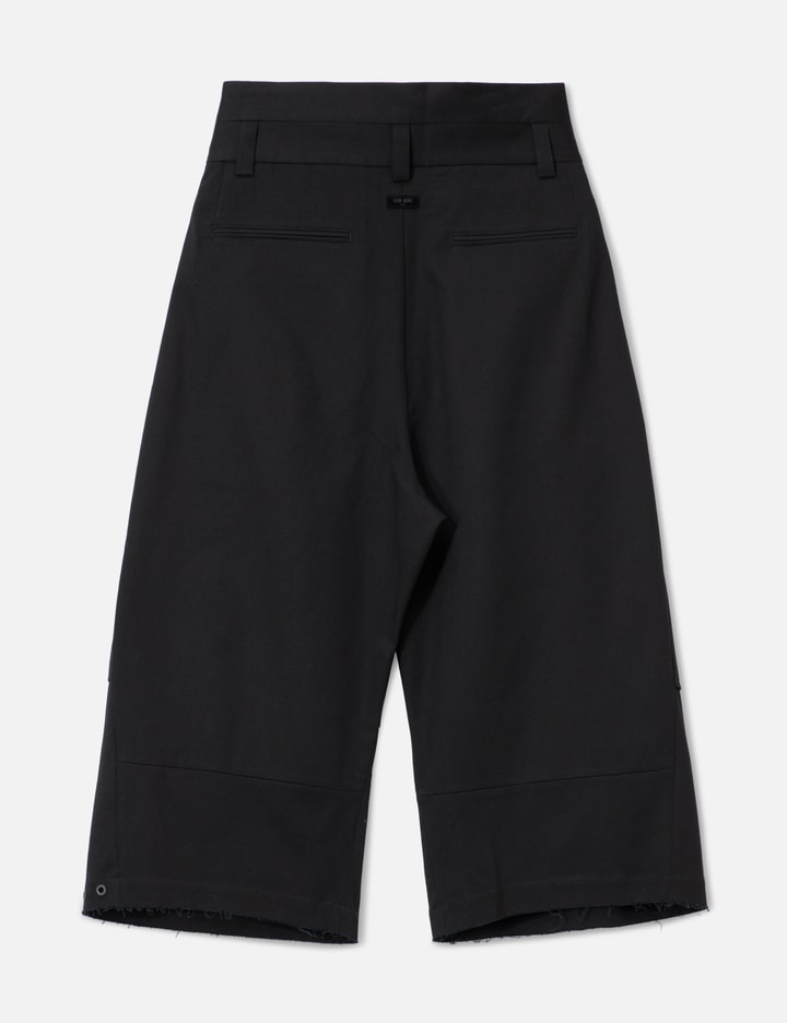 Team Wang Design Acceptance High-waisted Scimitar Trousers In Black