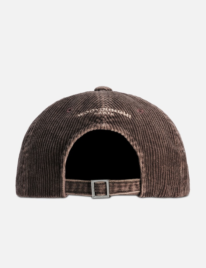 Wooyoungmi Ribbed Denim Logo Ball Cap