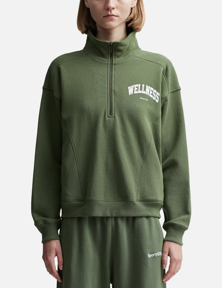 Sporty &amp; Rich Wellness Ivy Quarter Zip In Green