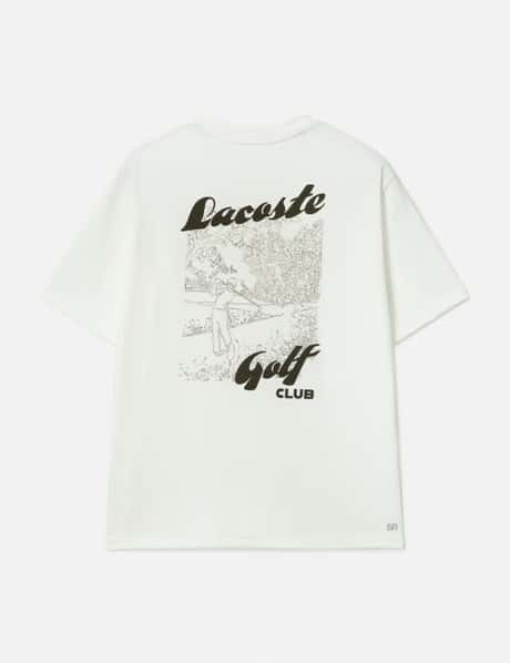 Lacoste Men's Relaxed Fit Printed Golf T-Shirt