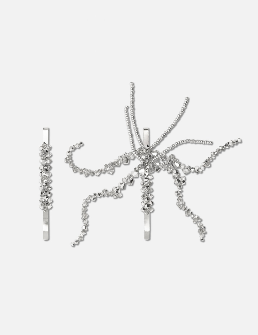 Vepra Silver Hairclips view 6