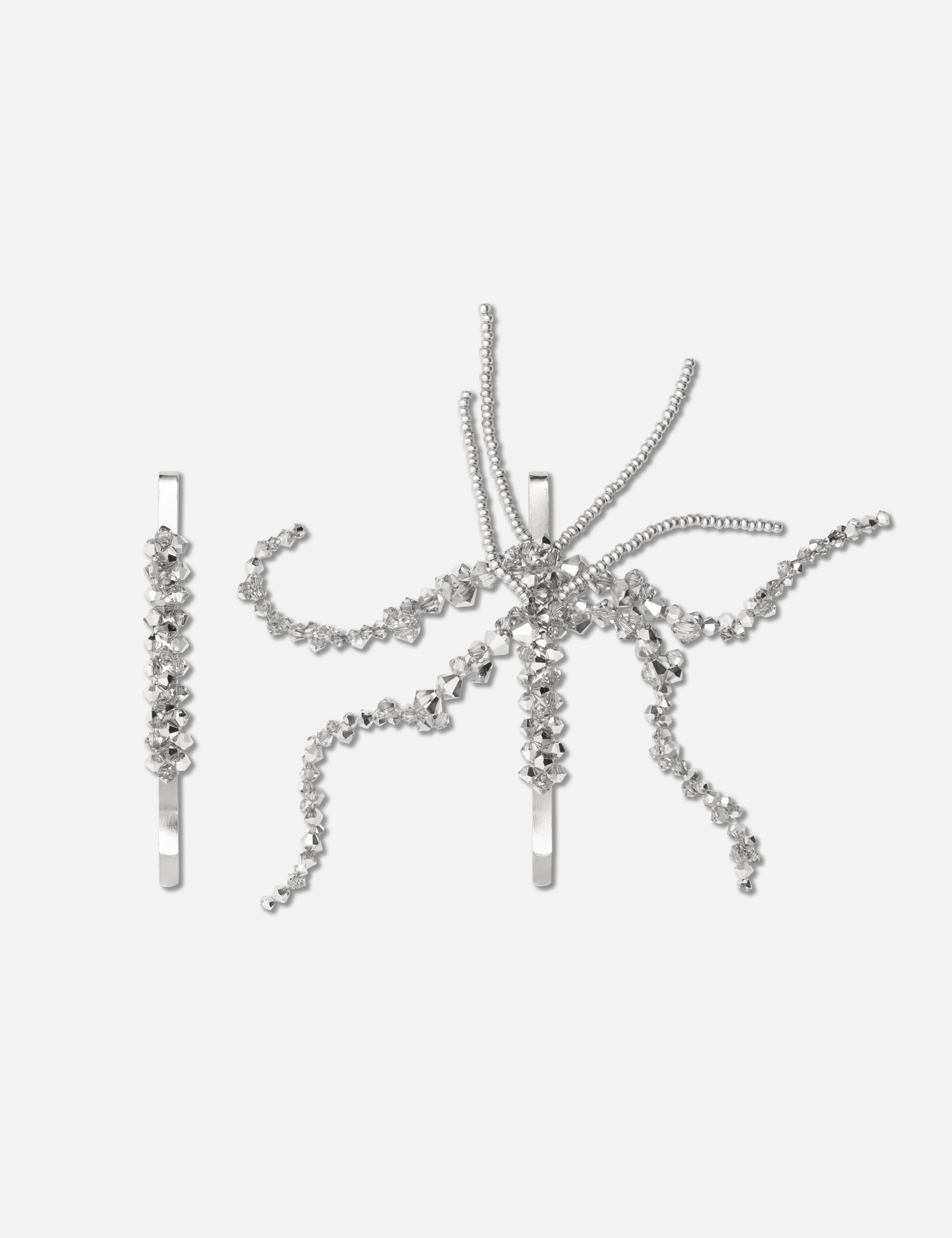 Vepra Silver Hairclips view 13
