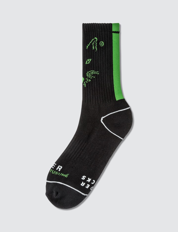 Ader Error X Maison Kitsune Fox Mustache Socks Placeholder Image