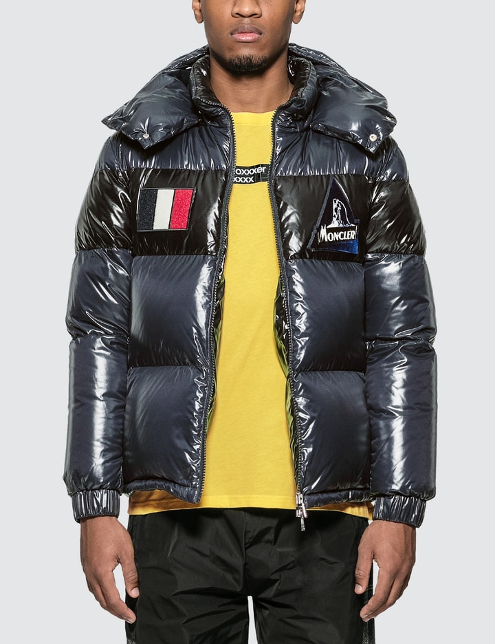Moncler - Nylon Down Jacket With Patch Detail | HBX
