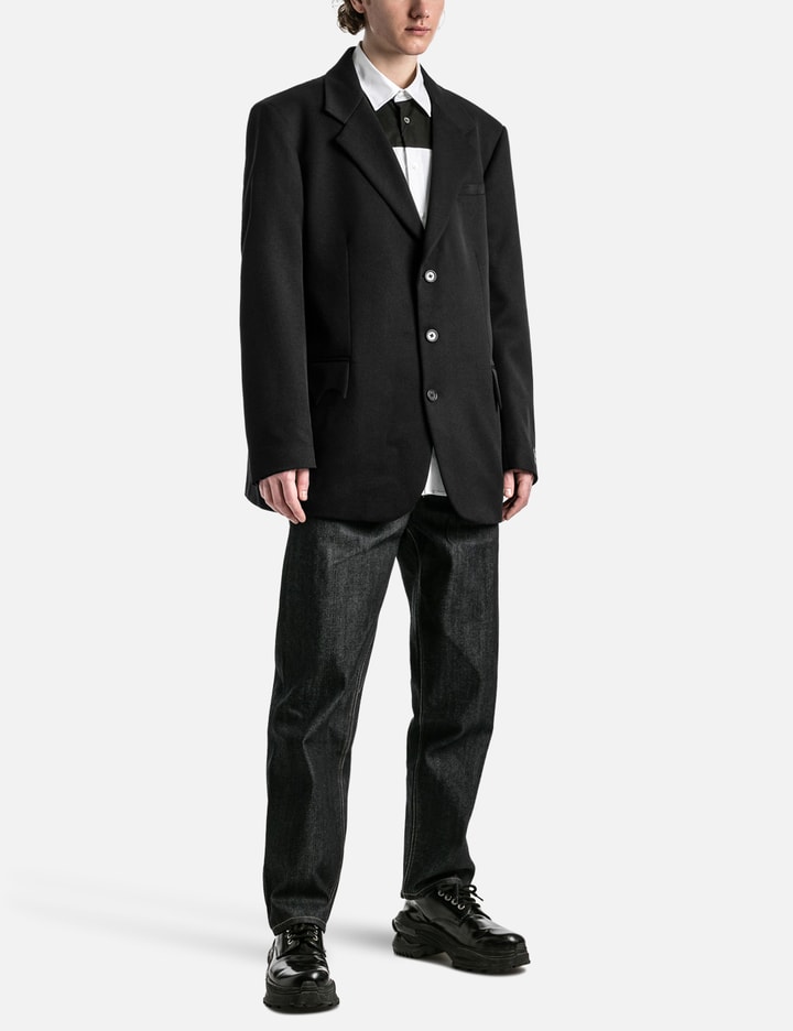 OVERSIZED BLAZER WITH UNIFORM POCKETS Placeholder Image