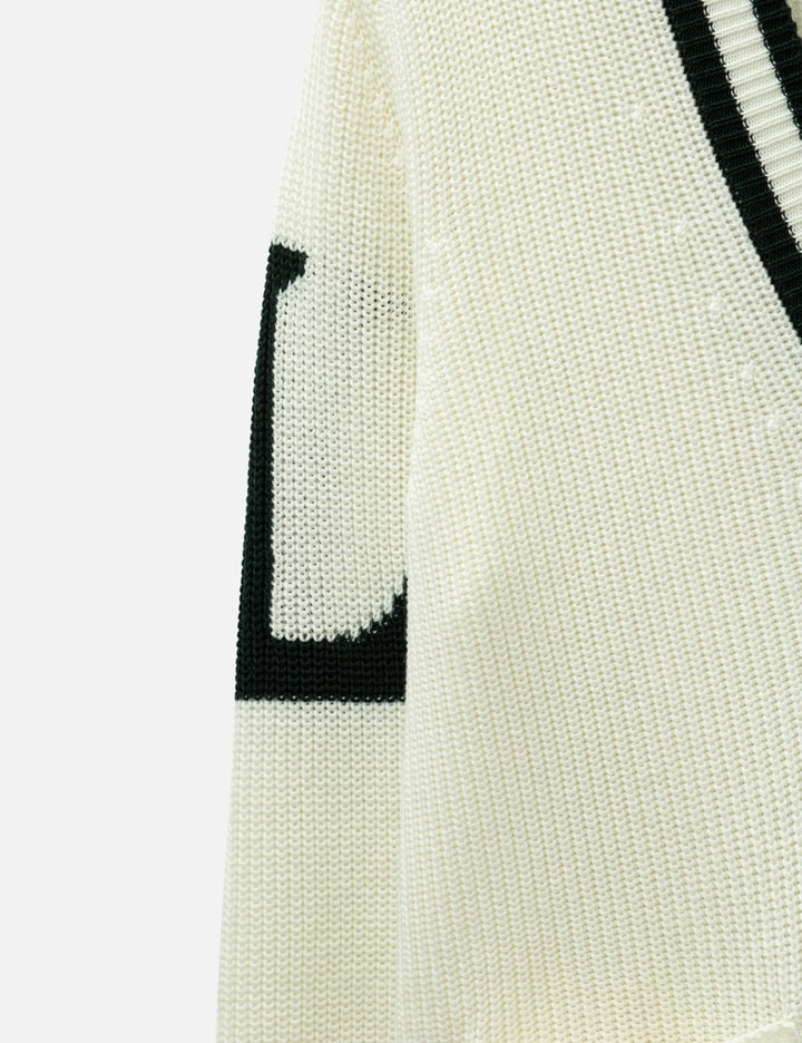 Lacoste Badge Accent Wool Blend Golf Cardigan