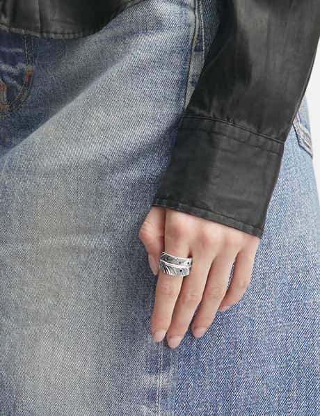 CS Navajo Sheriff Star Arrow Feather Ring - Starry view 8