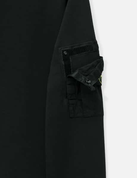 Cotton Fleece Crewneck Sweatshirt With Seasonal Pocket view 17