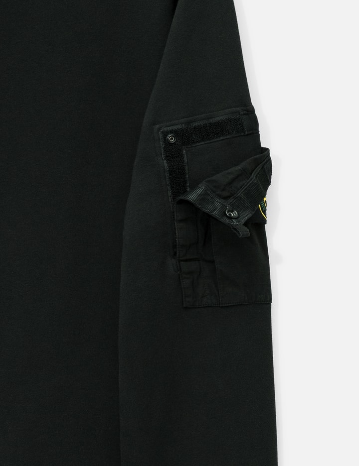 Stone Island Cotton Fleece Crewneck Sweatshirt With Seasonal Pocket