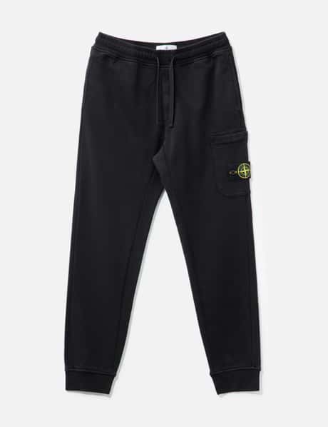 Stone Island Organic Cotton Fleece Cargo Sweatpants