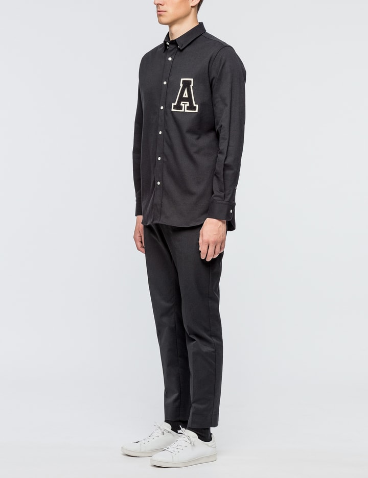 Button Down Shirt With Varsity "A" Patch Placeholder Image