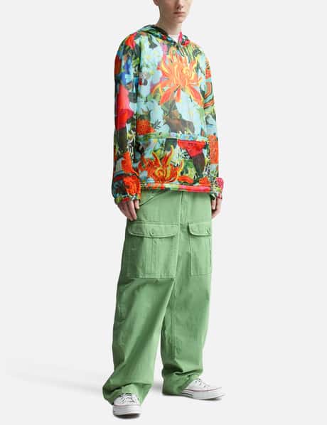 Sky High Farm Workwear - Camo Print Mesh Pullover Hoodie | HBX 