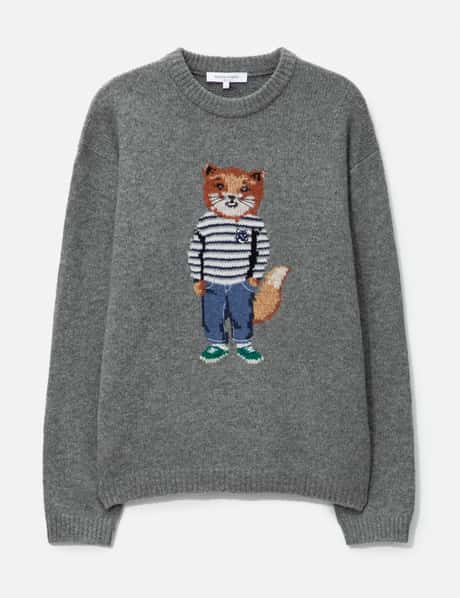 Maison Kitsuné ressed Fox Intarsia Jumper