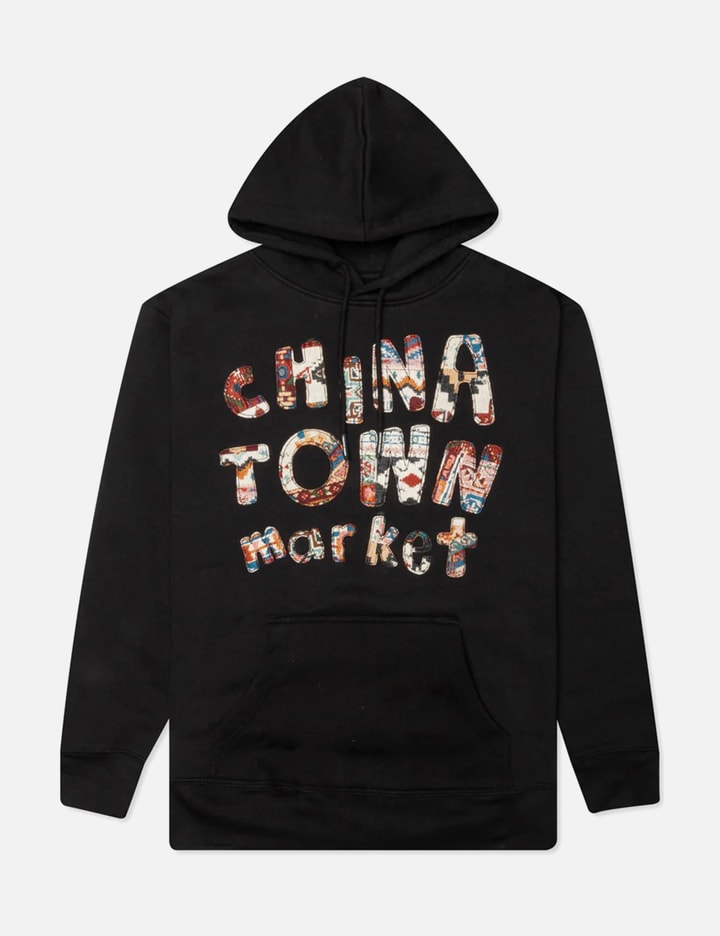 Chinatown Market Patchwork Hoodie in Black Placeholder Image