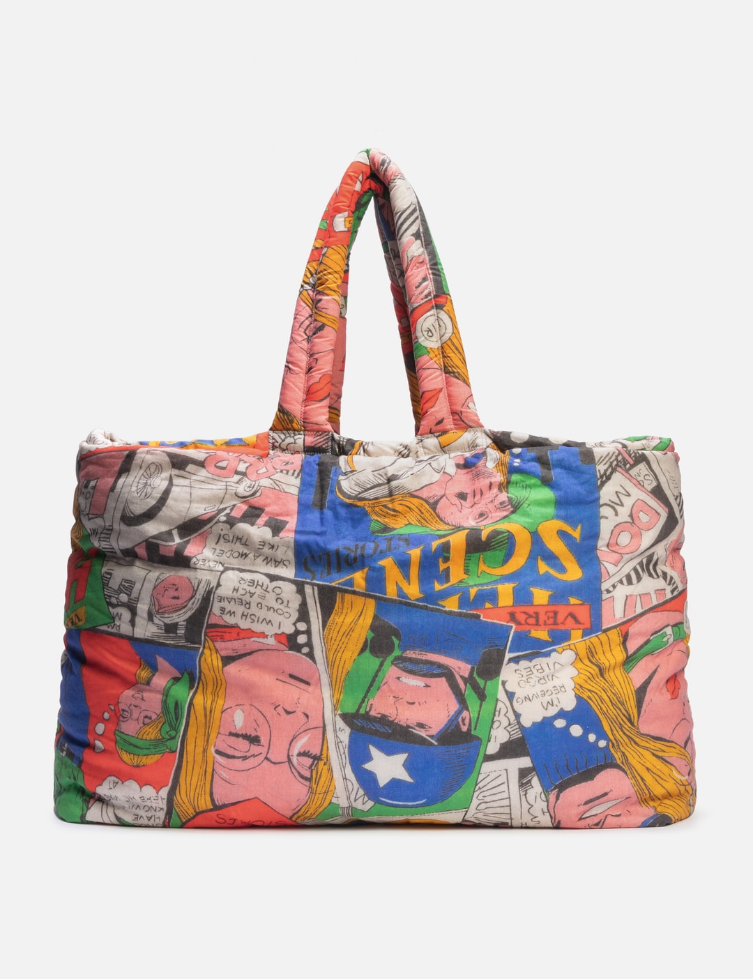 Unisex Comic Maxi Puffer Bag
