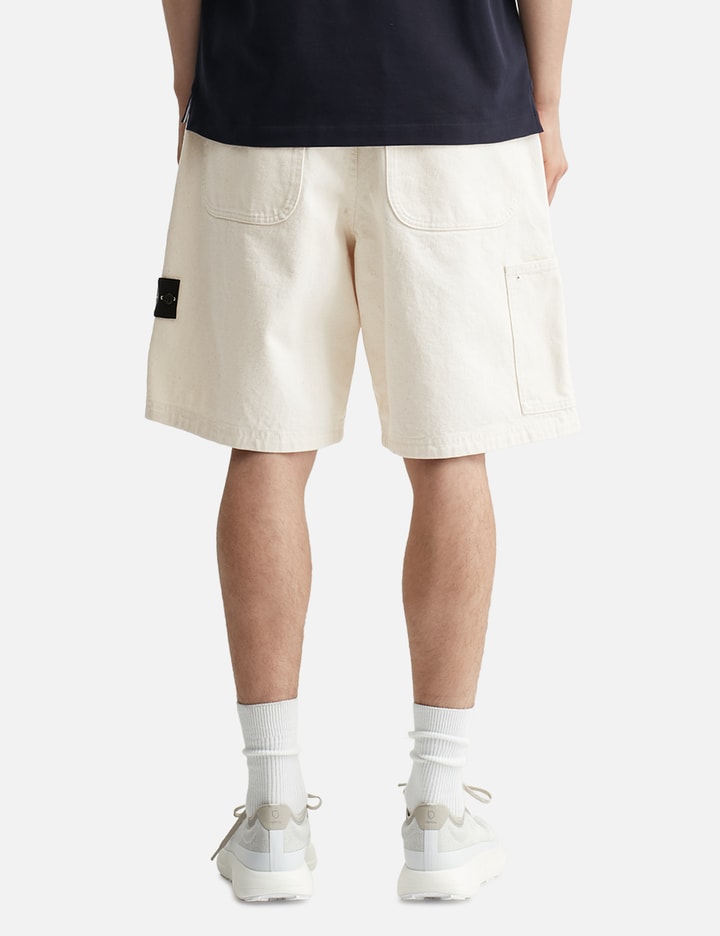 Natural Cotton Gabardine Raw Beauty Bermuda Shorts Placeholder Image