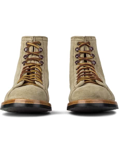 Yuketen Khaki Suede Polish Work Boots HBX