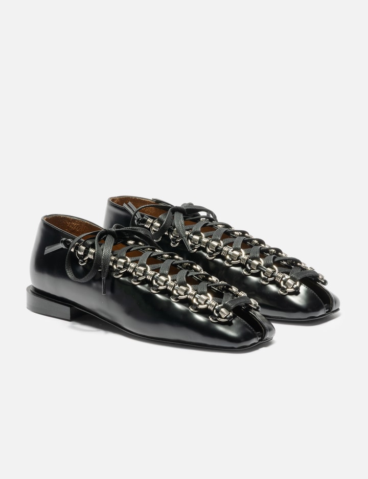 Toga Pulla Ring Metal Lace Up Pumps