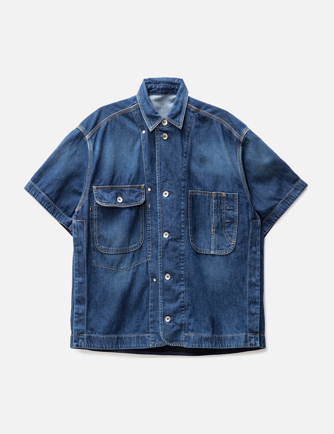 Sacai - デニムシャツ | HBX - ハイプビースト(Hypebeast)が厳選した 