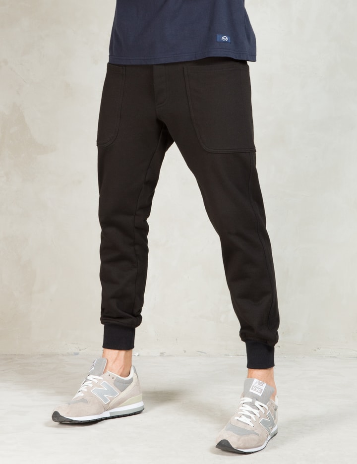 Black Cotton Jogging Pants Placeholder Image