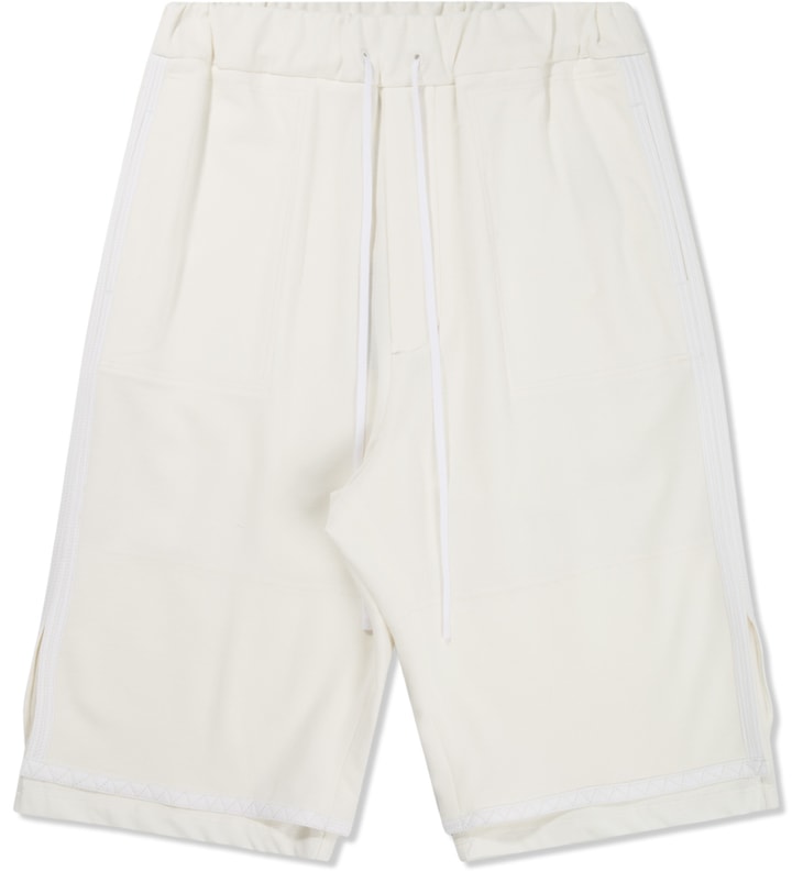 White Judo Shorts with Combo Jersey Panel Placeholder Image