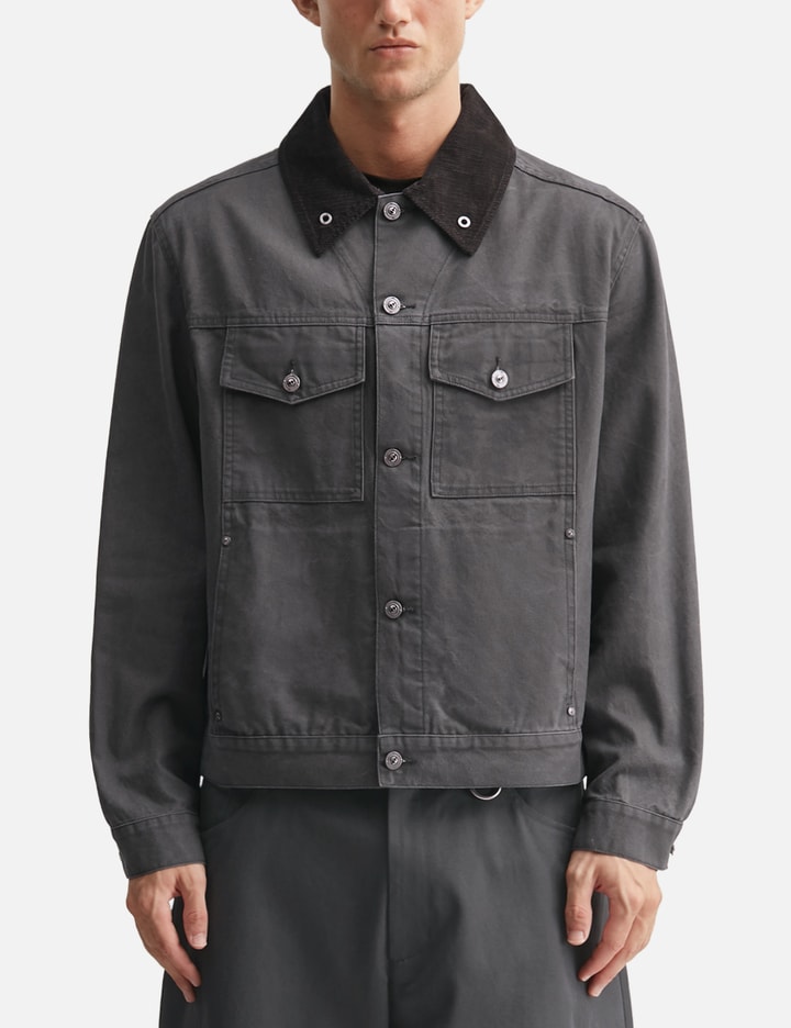 TEAM WANG design Reset Patchwork Washed Jacket