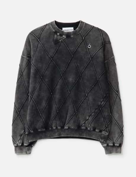 NÒMARHYTHM TEXTILE Hand Dye Diamond Twist Sweat