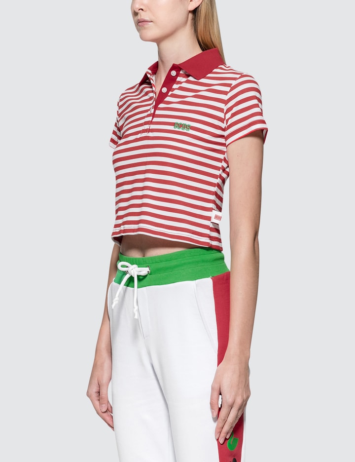 Stripe Crop Polo Placeholder Image