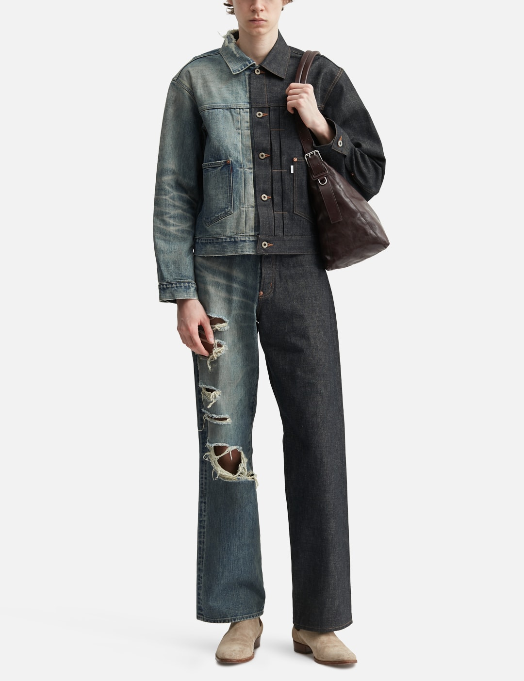 Half Aged Denim Jacket view 15