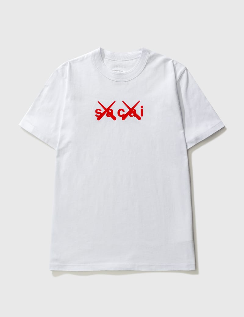 Sacai sacai x KAWS Print T-shirt BLACK サイズ2 L - KAWS Flock 