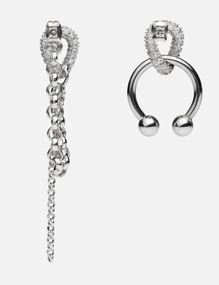 Justine Clenquet Holly Earrings In Silver
