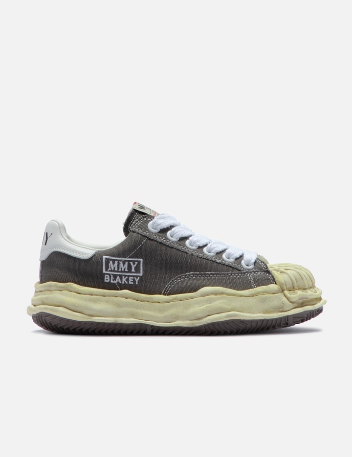 Miharayasuhiro Blakey Og Dyed Sole Canvas Low-top Sneaker In Grey