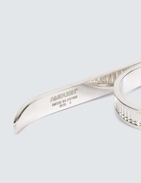 AMBUSH® - Zip Tie 2-Finger Ring | HBX - Globally Curated Fashion 
