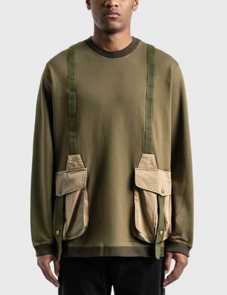 White Mountaineering - Hunting Pocket Taped Sweatshirt | HBX 