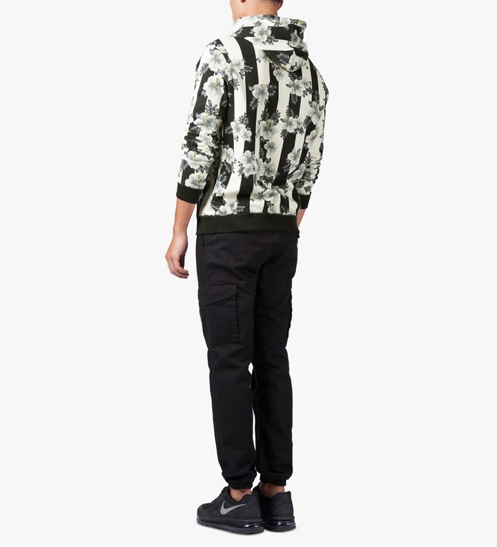 10.Deep Hibis Stripe Hibiscus Hoodie