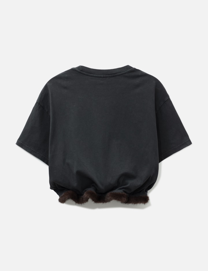 Alexander Wang Faux Fur Trim T-Shirt