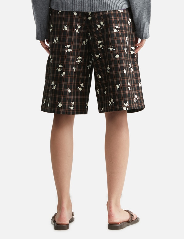 Ganni Shorts In Printed Check