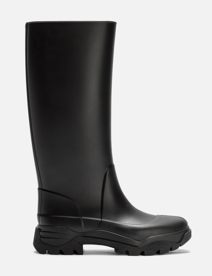 Shop Maison Margiela Tabi Rain Boots In Black