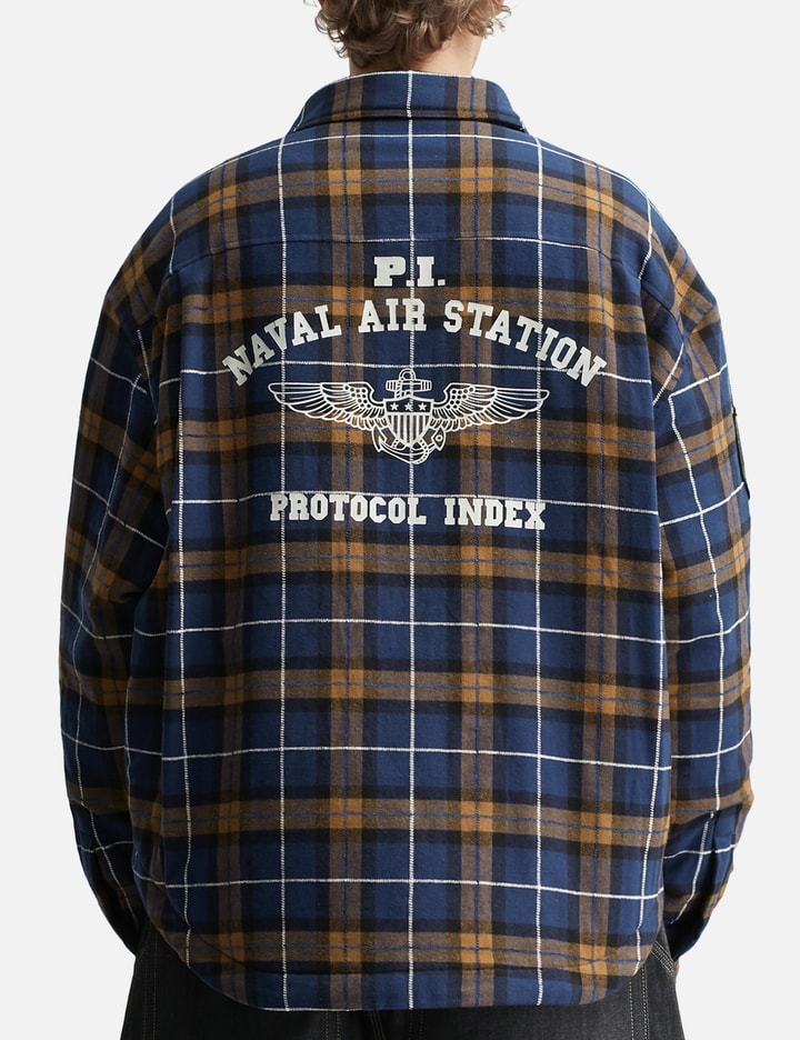 Protocol-Index Fur Flannel Shirts Jacket