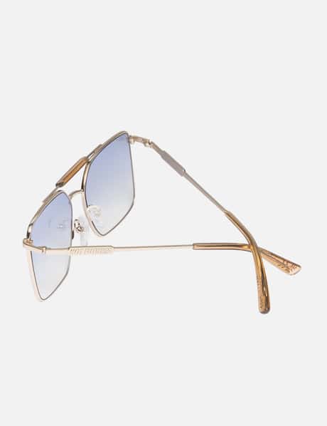 Pre-owned Louis Vuitton Lv Rise Square Sunglasses Clear/blue