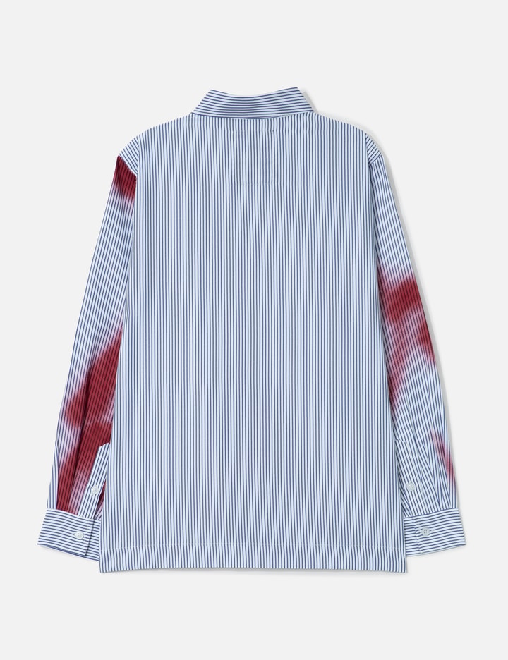 Blurry Face Airbrush Striped Button Up Placeholder Image