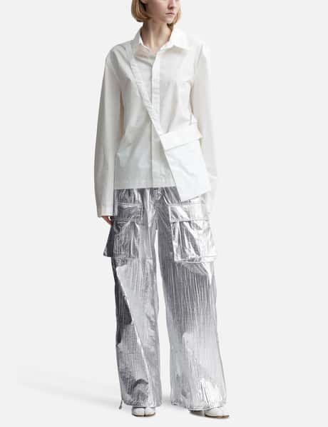 Wide-Leg Cotton Trousers view 19