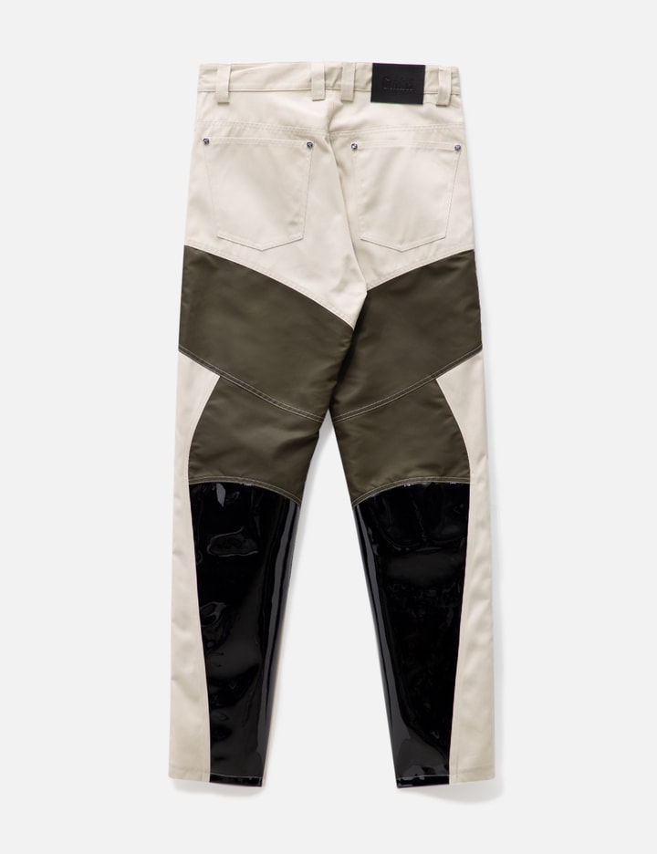 PATCHWORK VINYL TROUSERS Placeholder Image