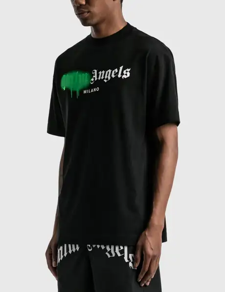 LOS ANGELES SPRAYED T-SHIRT in black - Palm Angels® Official