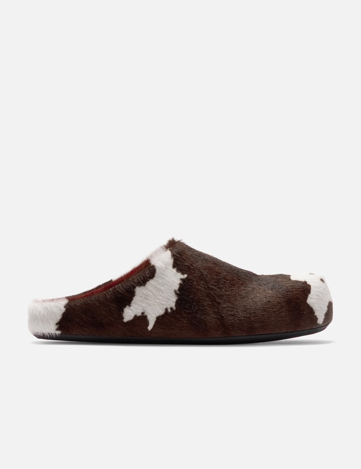 Marni Long Hair Calfskin Fussbett Sabot