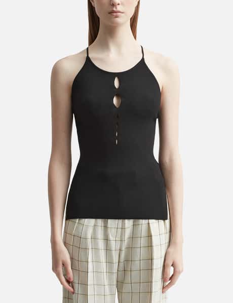 Rohe Knitted cut-out tank